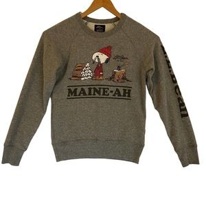 L.L.Bean x Todd Snyder Peanuts Edition Maine-ah Sweatshirt in Grey Size‎ XS